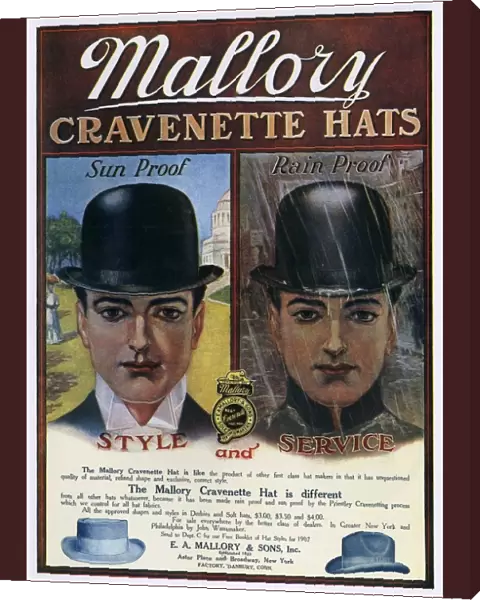 Mallory 1910s USA hats mens bowler