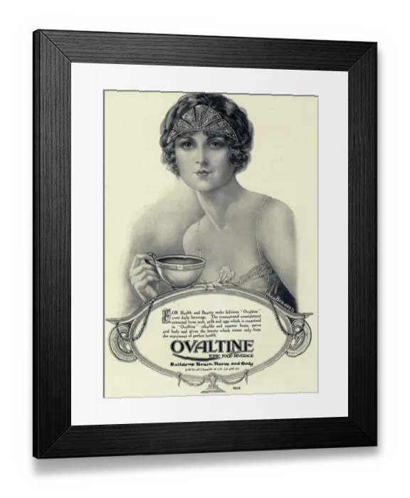 Framed Print : Ovaltine 1920s UK Framed Print : Ovaltine 1920s UK