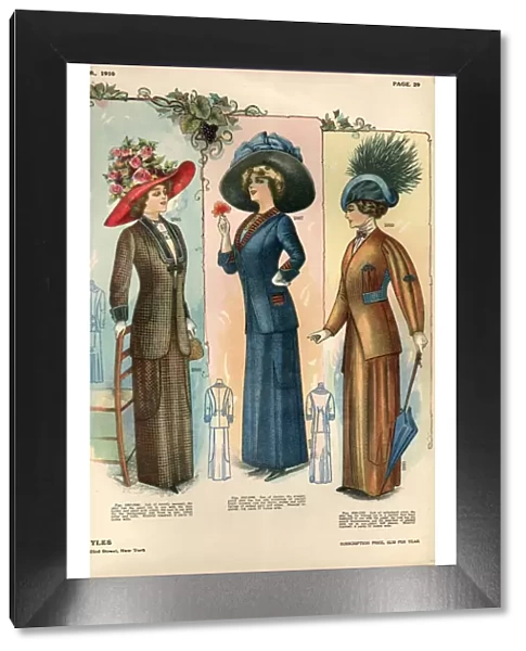 1910 1900s USA womens hats
