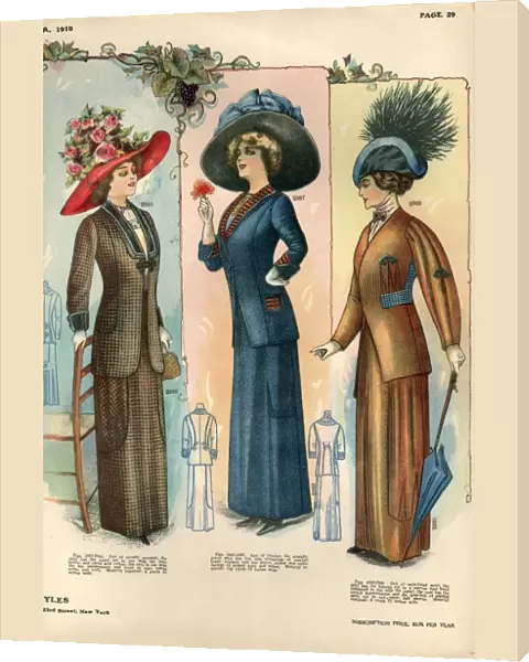 1910 1900s USA womens hats
