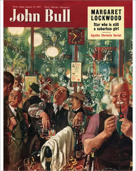 John Bull 1951 1950s UK men pubs locals closing time magazines