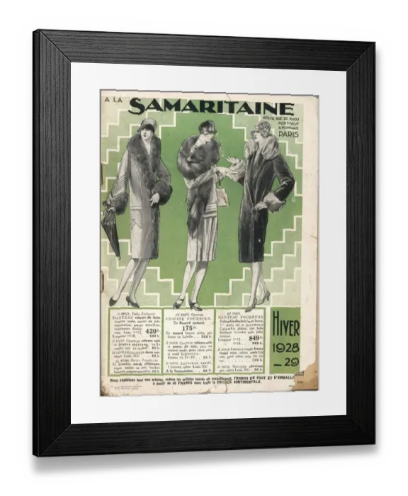 Framed Print : La Samaritaine 1928 1920s France mail Order Catalogue Framed Print : La Samaritaine 1928 1920s France mail Order Catalogue