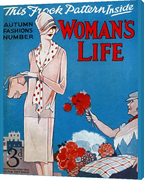 Womans Life 1927 1920s UK flowers magazines