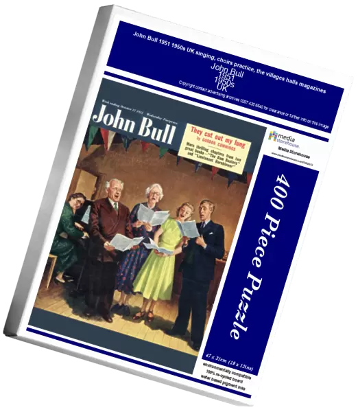 John Bull 1951 1950s UK singing, choirs practice, the villages halls magazines