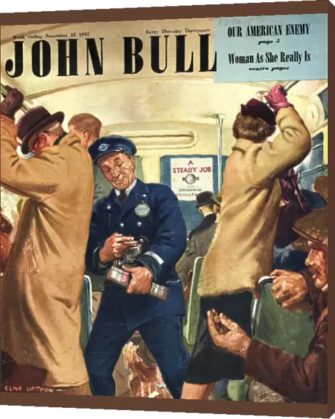 John Bull 1947 1940s UK buses bus conductors rush hour routemasters magazines