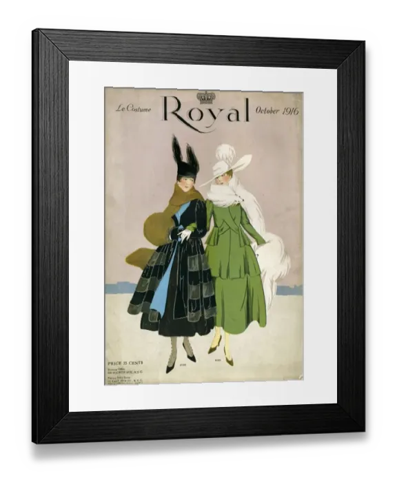 Framed Print : The Royal 1916 1910s France womens magazines Framed Print : The Royal 1916 1910s France womens magazines