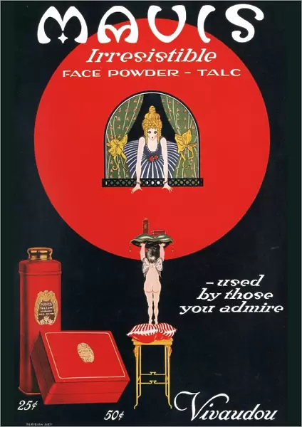 Mavis Vivaudous 1910s USA talcum powder skin care make-up makeup skincare