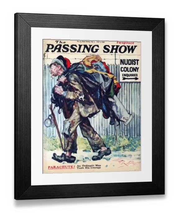 Framed Print : 1930S, UK, Passing Show, Magazine Cover