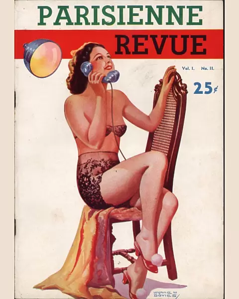Parisienne Revue 1930s USA glamour pin-ups magazines mens