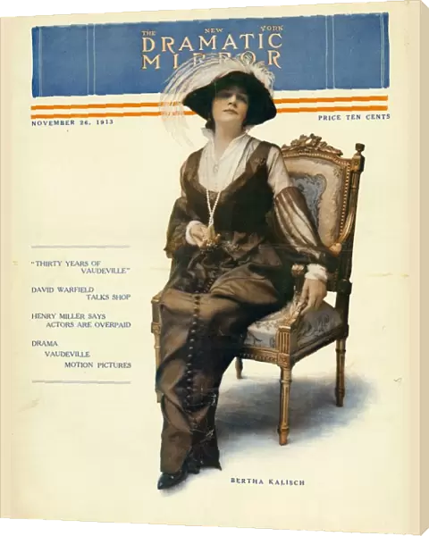 The New York Dramatic Mirror 1913 1910s USA womens portraits magazines