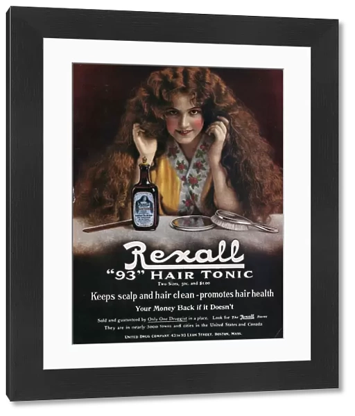 Rexall 1910s USA hair shampoo tonic