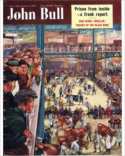 John Bull 1950 1950s UK smithfield cattle markets farmers cows show magazines farming