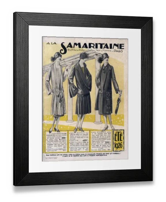 Framed Print : La Samaritaine 1926 1920s France mail Order Catalogue Framed Print : La Samaritaine 1926 1920s France mail Order Catalogue