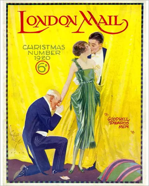 London Mail 1920 1920s UK magazines kissing