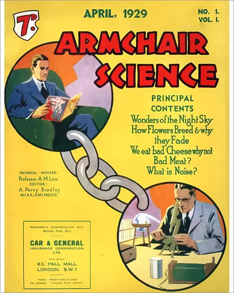 Armchairs Science 1929 1920s UK first issue magazines