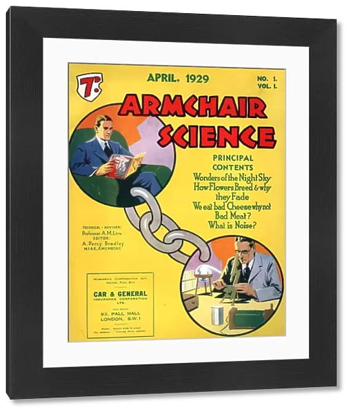 Armchairs Science 1929 1920s UK first issue magazines