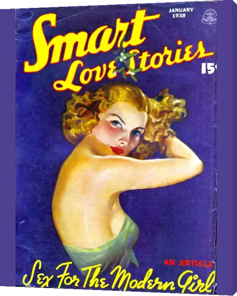 Smart Love Stories 1938 1930s USA pulp fiction magazines portraits mens
