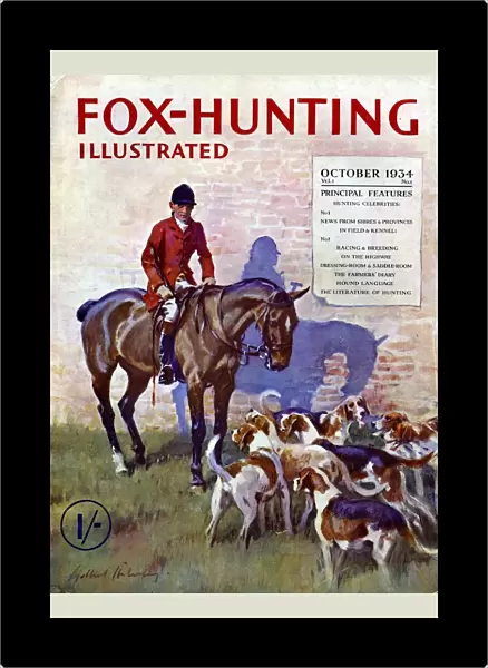 Fox-Hunting Illustrated 1934 1930s UK fox hunting cruel sports magazines