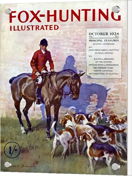 Fox-Hunting Illustrated 1934 1930s UK fox hunting cruel sports magazines