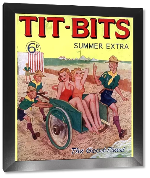 Tit-bits 1930s UK boy scouts holidays beaches magazines Original not available