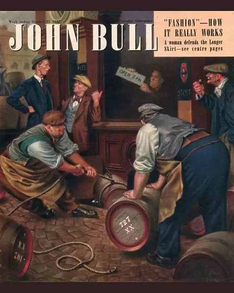 John Bull 1947 1940s UK pubs locals barrels alcoholic magazines