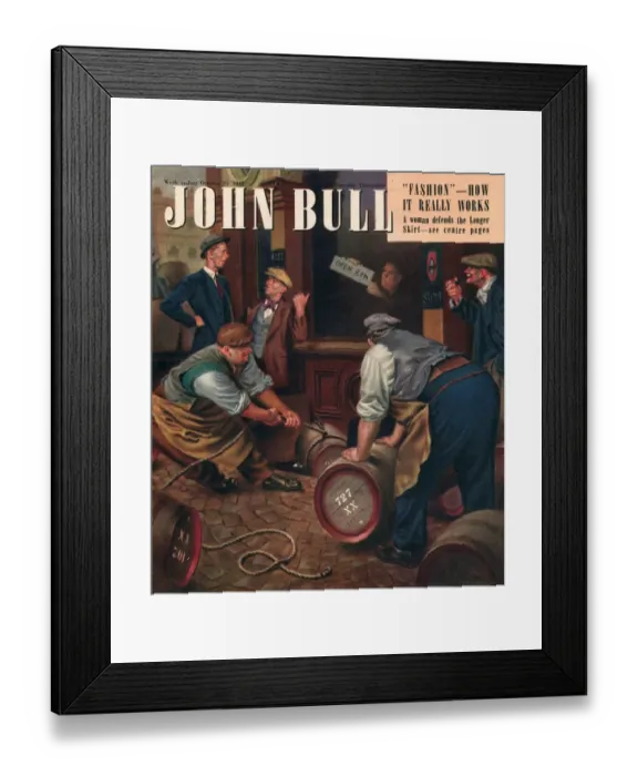 Framed Print : John Bull 1947 1940s UK pubs locals barrels alcoholic magazines Framed Print : John Bull 1947 1940s UK pubs locals barrels alcoholic magazines