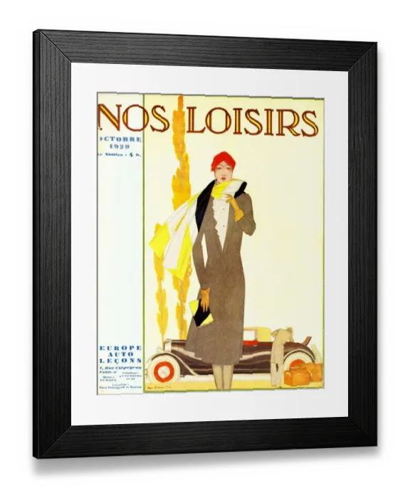 Framed Print : Nos Loisirs 1929 1920s France womens magazines Framed Print : Nos Loisirs 1929 1920s France womens magazines