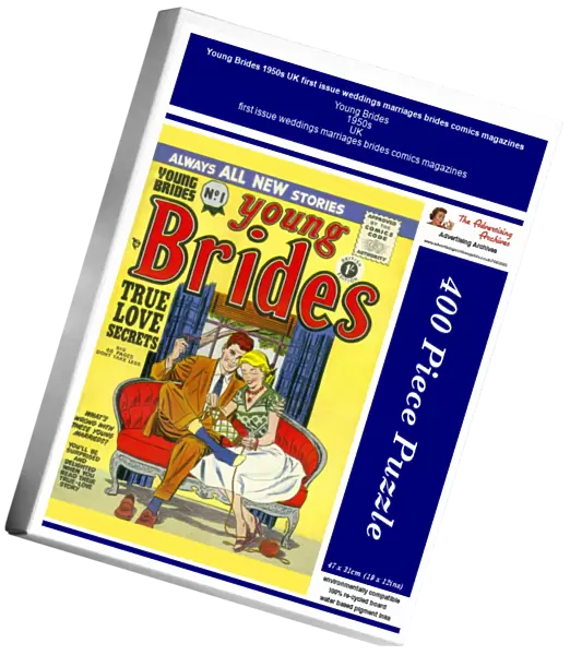 Young Brides 1950s UK first issue weddings marriages brides comics magazines