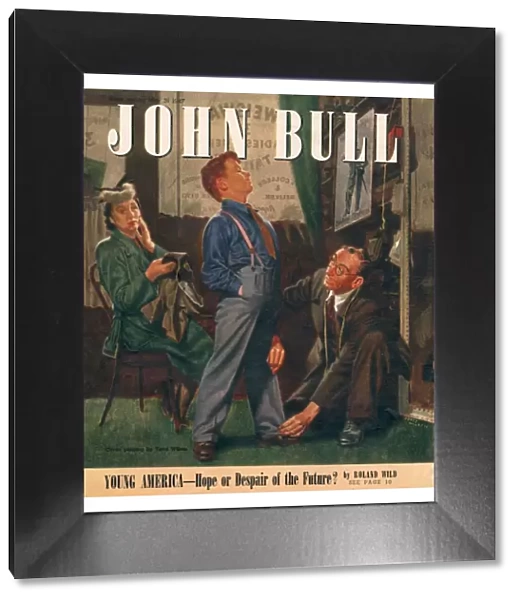 John Bull 1947 1940s UK mothers sons tailors tailoring shopping magazines clothing