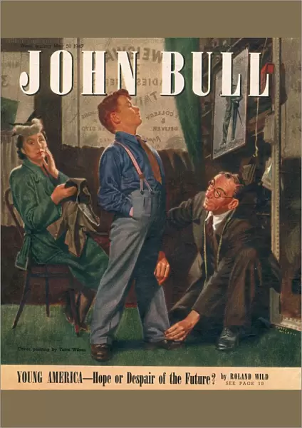 John Bull 1947 1940s UK mothers sons tailors tailoring shopping magazines clothing