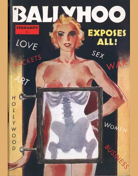 Ballyhoo 1930s USA glamour x-rays pin-ups magazines mens