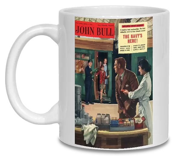 John Bull 1955 1950s UK railways stations guards refreshments magazines family
