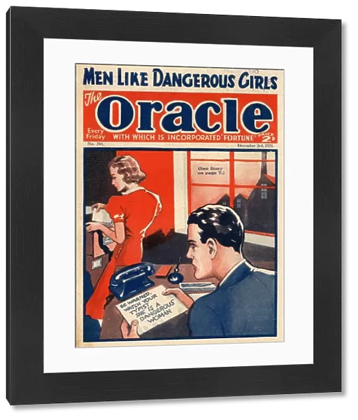 The Oracle 1938 1930s UK pulp fiction secretaries magazines secretary