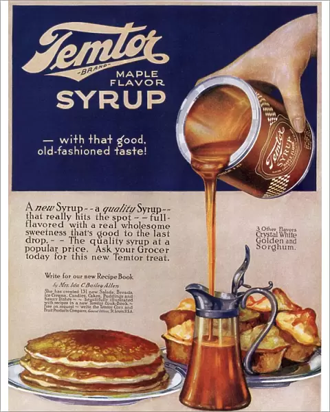Temtor 1920s USA maple flavoured syrup