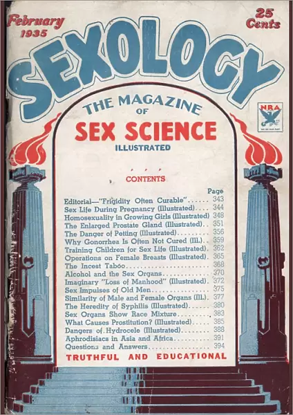Sexology 1930s USA magazines