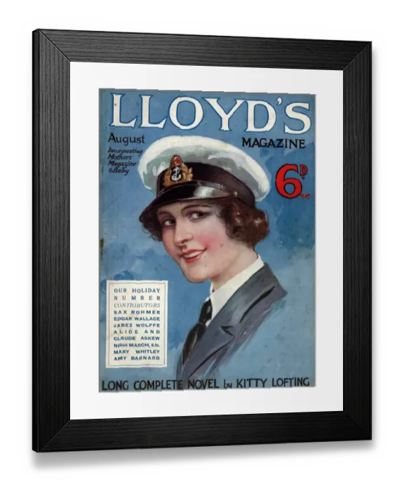 Framed Print : Lloyds 1917 1910s UK portraits magazines Framed Print : Lloyds 1917 1910s UK portraits magazines