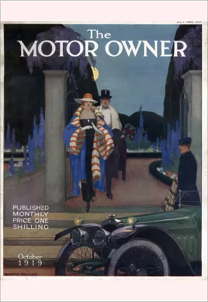 The Motor Owner 1919 1910s UK cars evening dress magazines