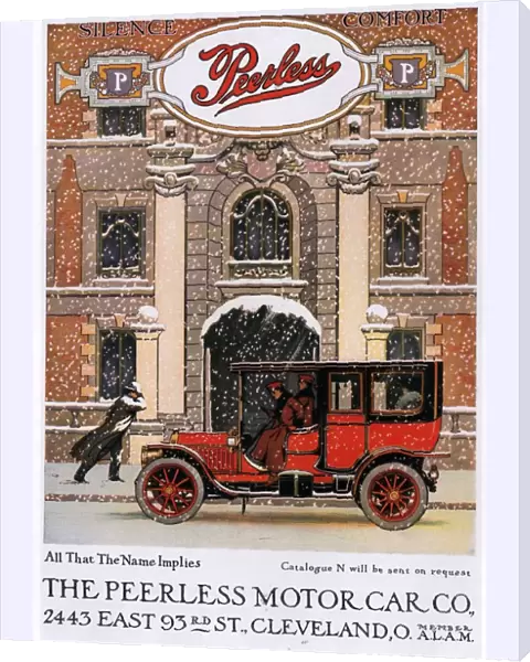 Peerless 1910s USA cars winter snow cold