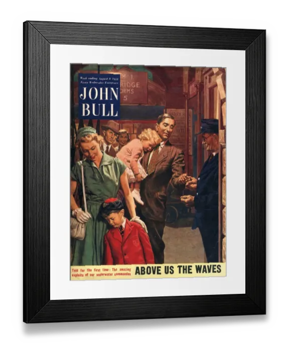 Framed Print : John Bull 1953 1950s UK railways stations tickets magazines family Framed Print : John Bull 1953 1950s UK railways stations tickets magazines family