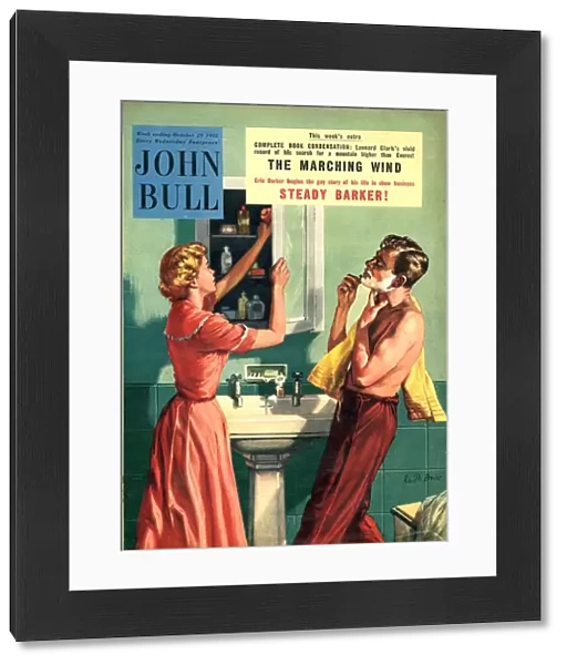 John Bull 1955 1950s UK couples bathrooms magazines