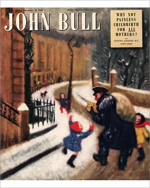 John Bull 1948 1940s UK postman postmen magazines
