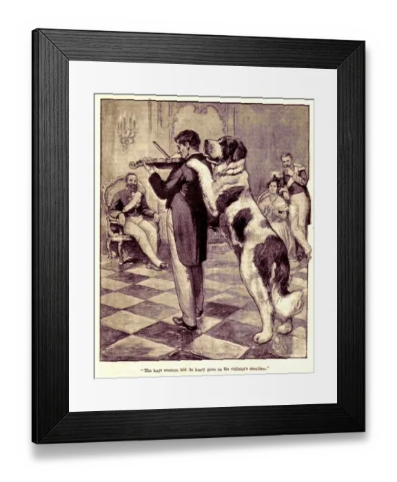 Framed Print : 1910s uk Large Dogs Book Plate Framed Print : 1910s uk Large Dogs Book Plate