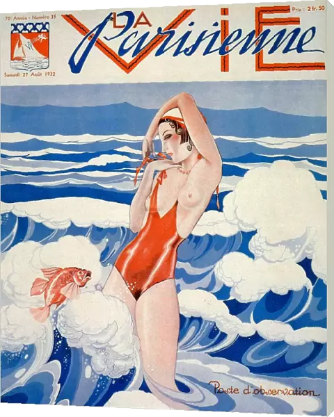 1930s France La Vie Parisienne Magazine Cover