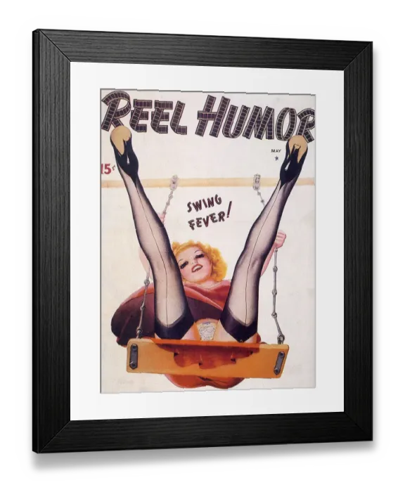 Framed Print : 1920s USA Reel Humour Magazine Cover Framed Print : 1920s USA Reel Humour Magazine Cover