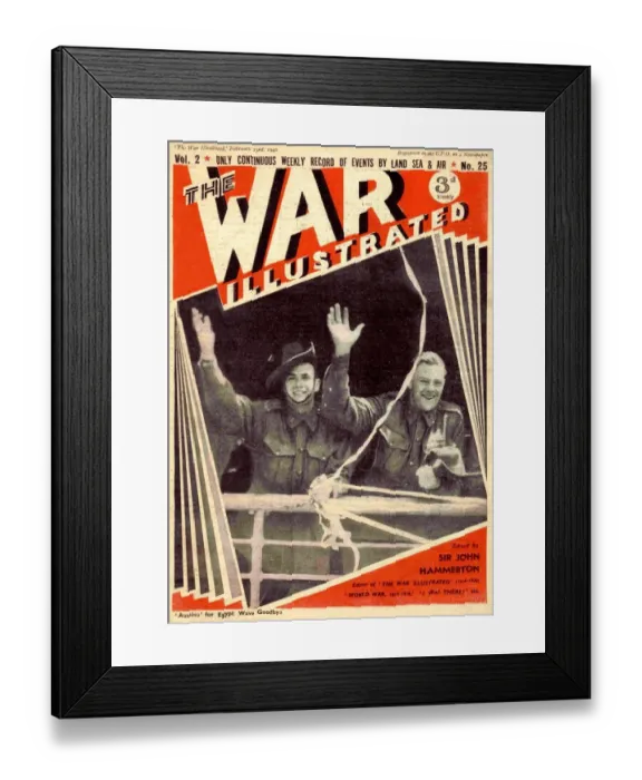 Framed Print : 1940s UK The War Illustrated Magazine Cover Framed Print : 1940s UK The War Illustrated Magazine Cover