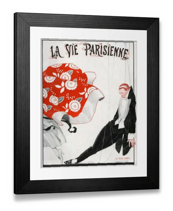 Framed Print : 1920s France La Vie Parisienne Magazine Cover Framed Print : 1920s France La Vie Parisienne Magazine Cover