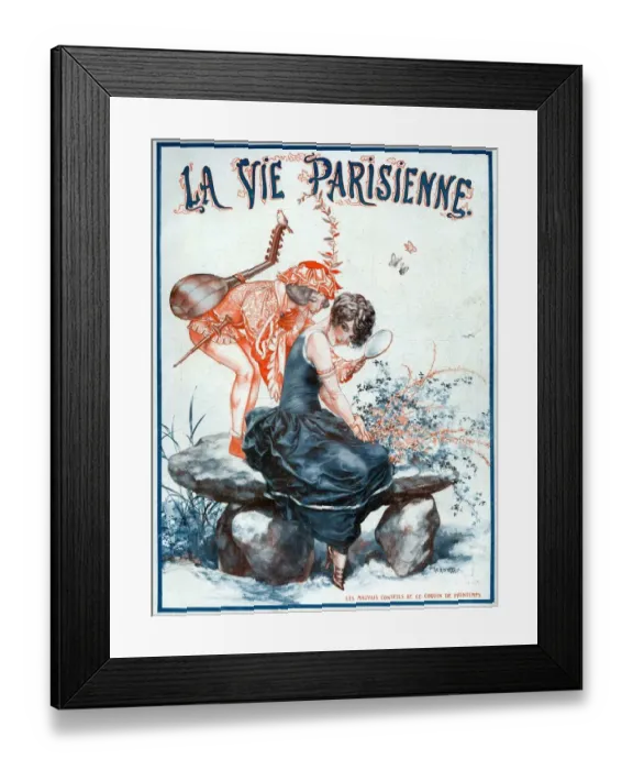 Framed Print : 1920s France La Vie Parisienne Magazine Cover Framed Print : 1920s France La Vie Parisienne Magazine Cover