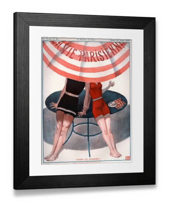 Framed Print : 1920s France La Vie Parisienne Magazine Cover Framed Print : 1920s France La Vie Parisienne Magazine Cover