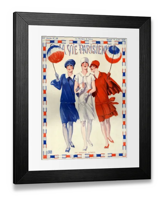 Framed Print : 1920s France La Vie Parisienne Magazine Cover Framed Print : 1920s France La Vie Parisienne Magazine Cover