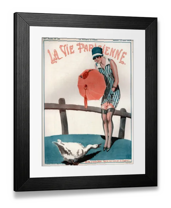 Framed Print : 1920s France La Vie Parisienne Magazine Cover Framed Print : 1920s France La Vie Parisienne Magazine Cover